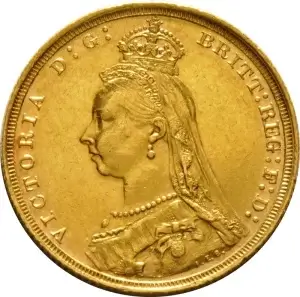 1887 Pattern Proof Sovereign First Head