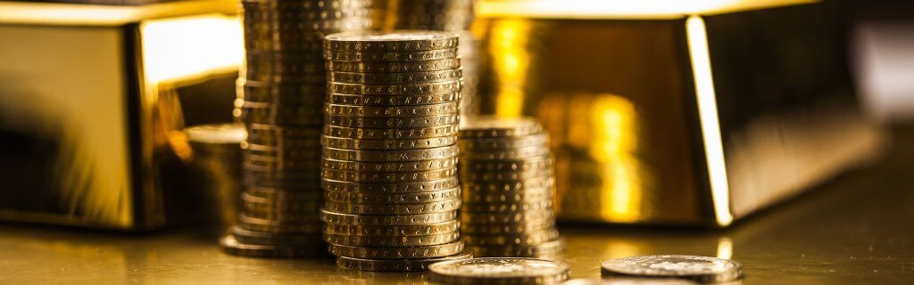 Gold bars ans coins