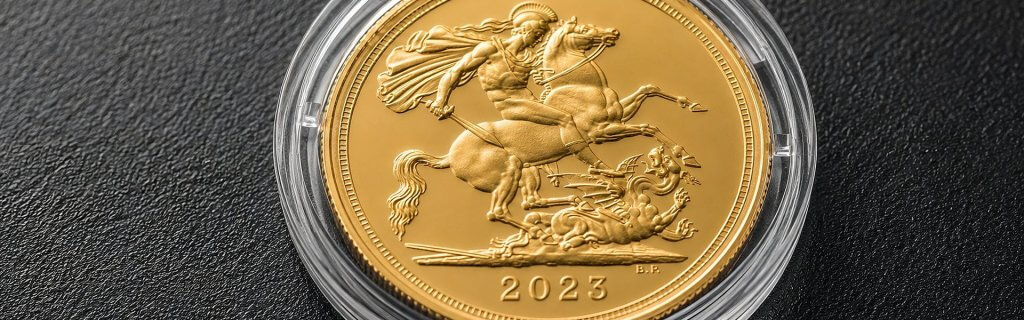 close up brilliant gold coin