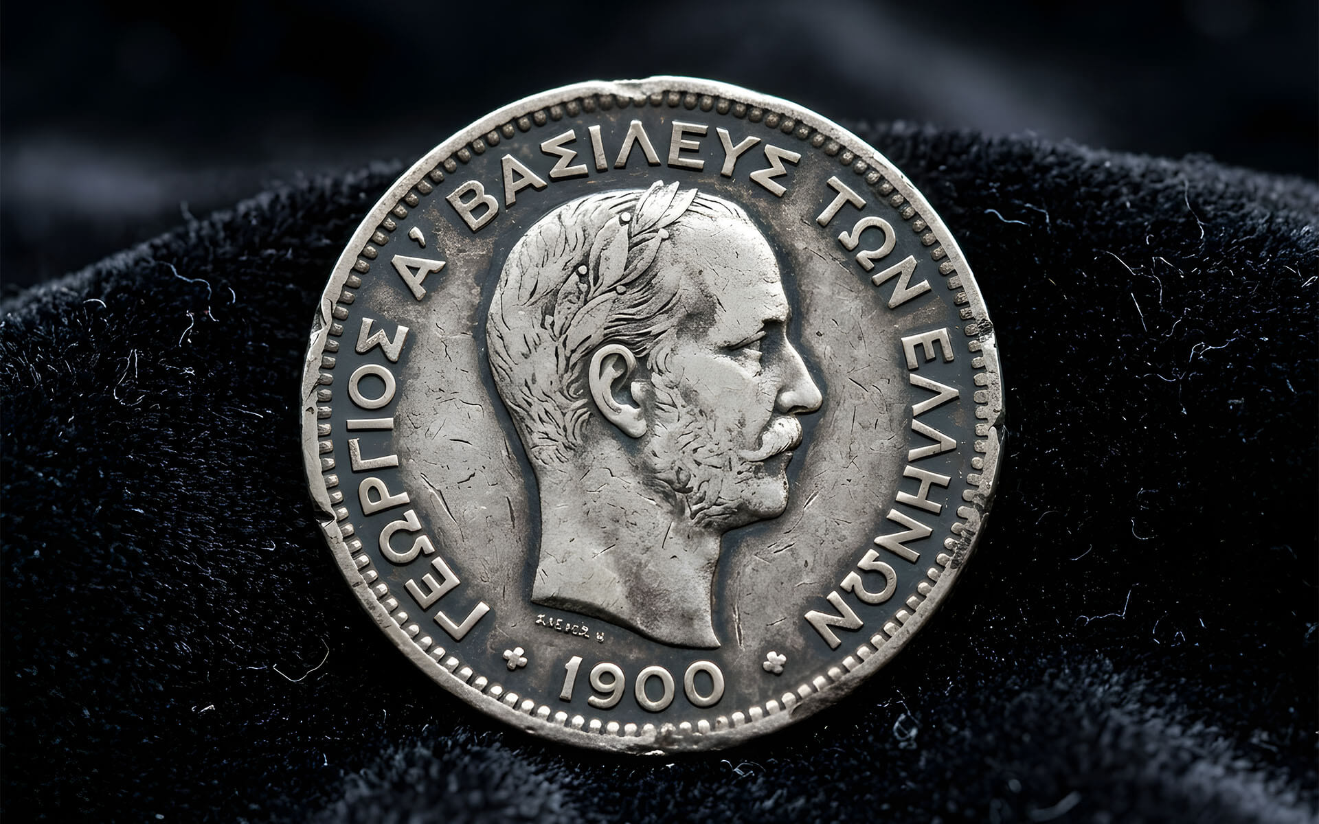 ασημένιο νόμισμα με την πατίνα